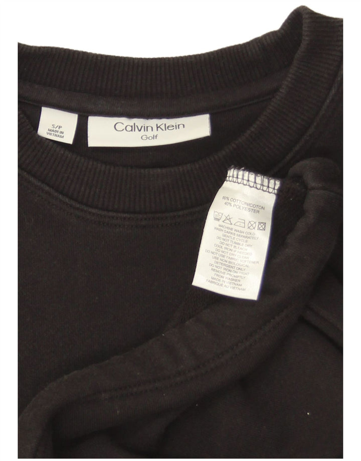 Calvin Klein Haut court de golf surdimensionné à manches 3/4 pour femme Taille S Noir