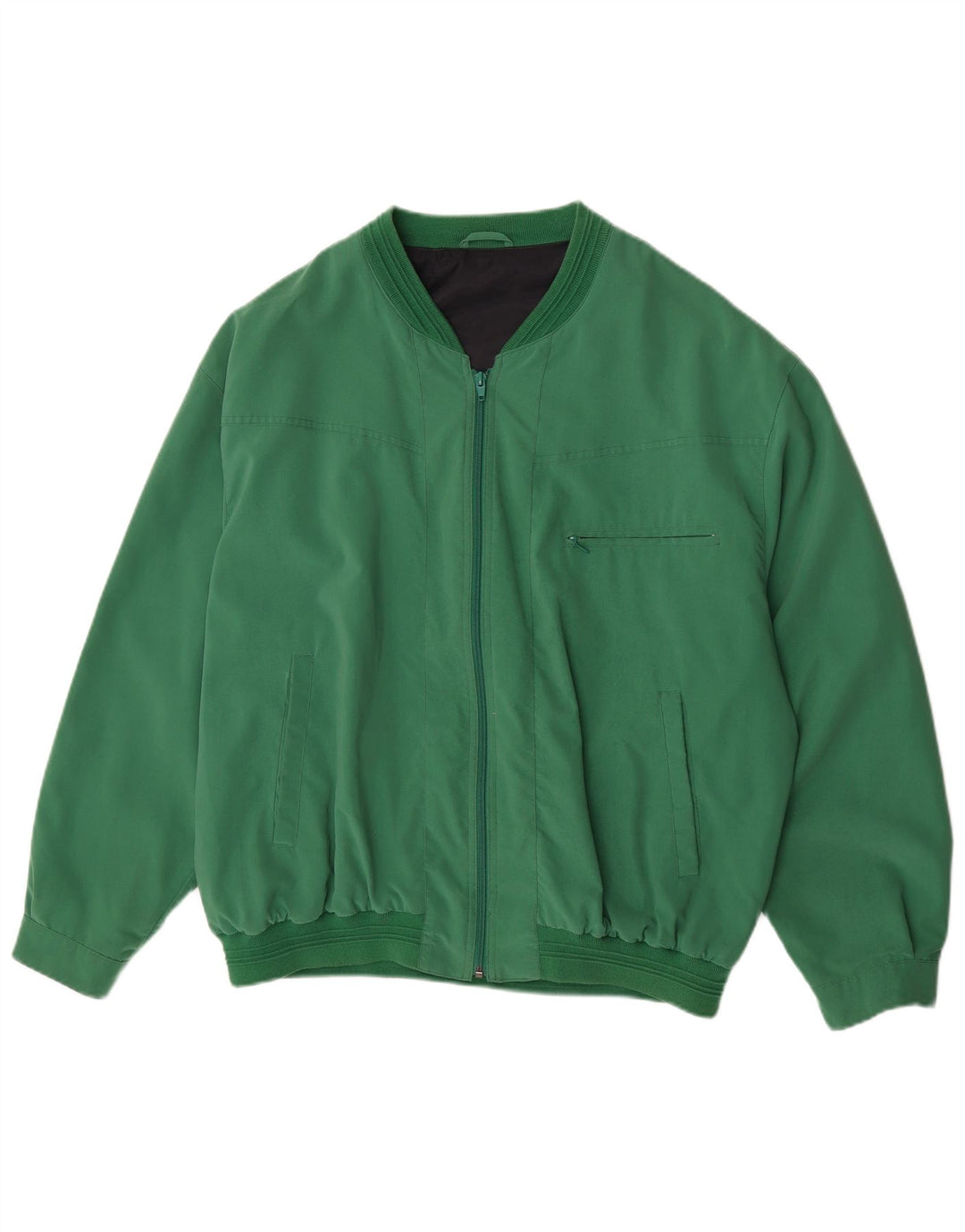 Veste Bomber Homme Vintage UK 42 XL Polyester Vert