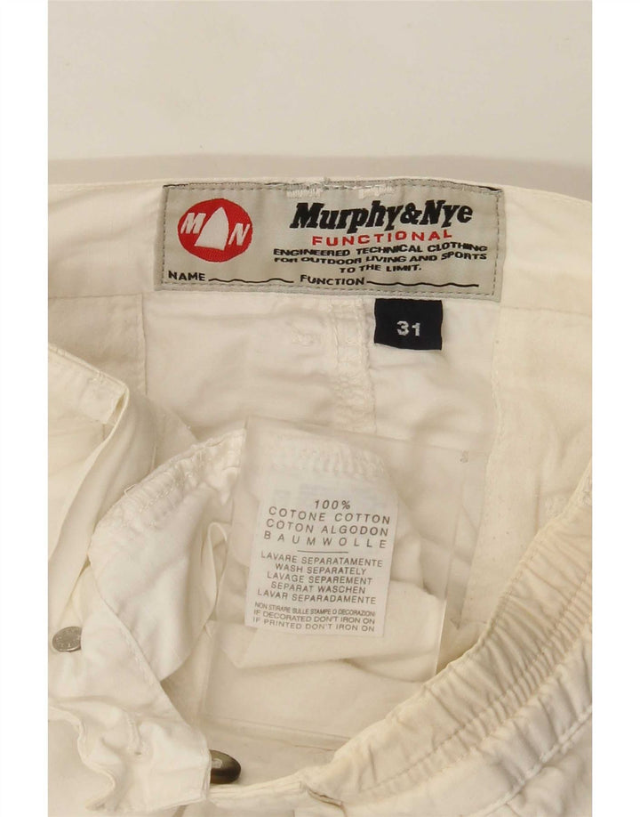 Murphy & Nye Short Chino Homme W31 Coton Blanc Moyen