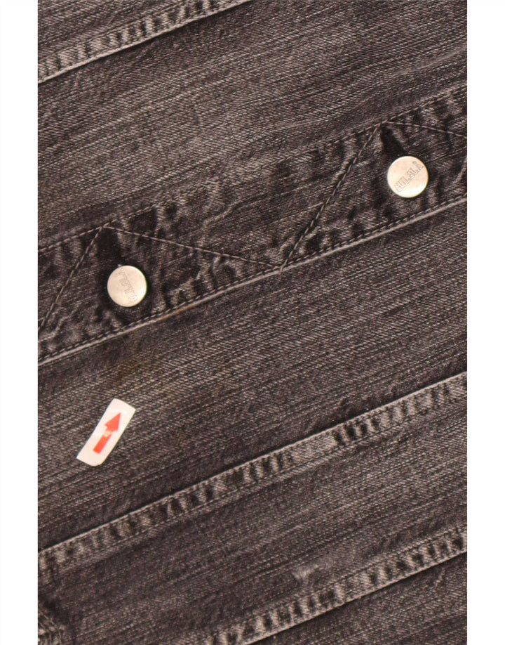 veste en denim homme vintage UK 42 XL Coton Noir