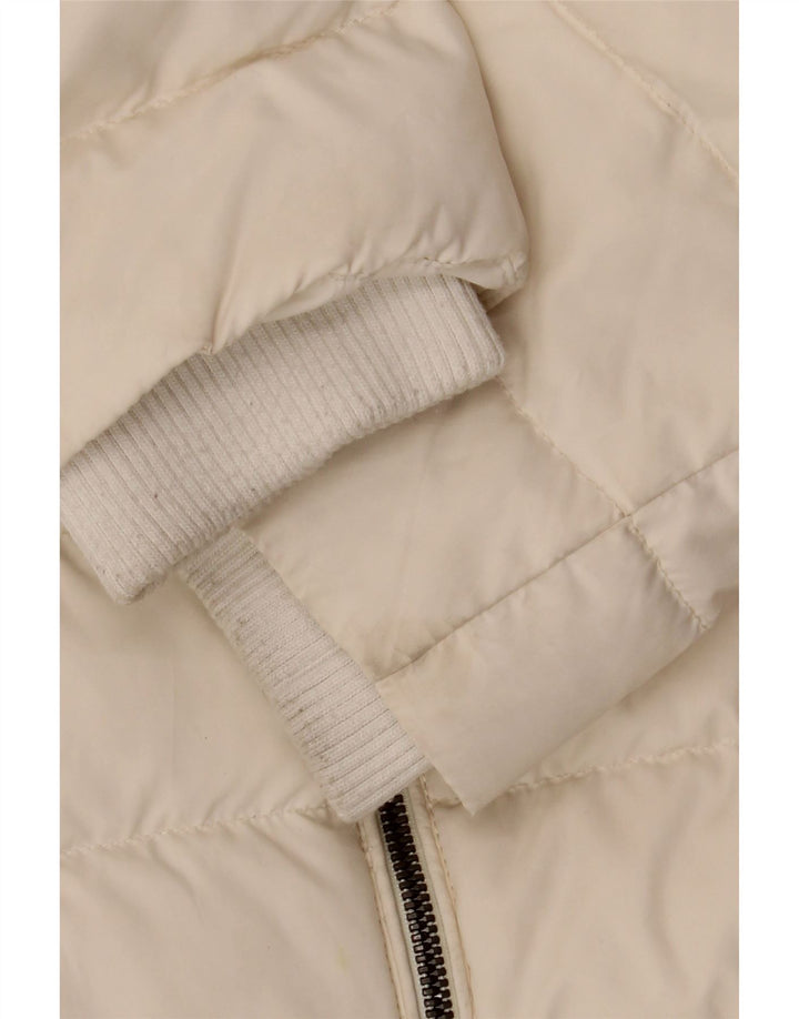 Tommy Hilfiger Veste matelassée pour hommes UK 36 Small Off White Polyester