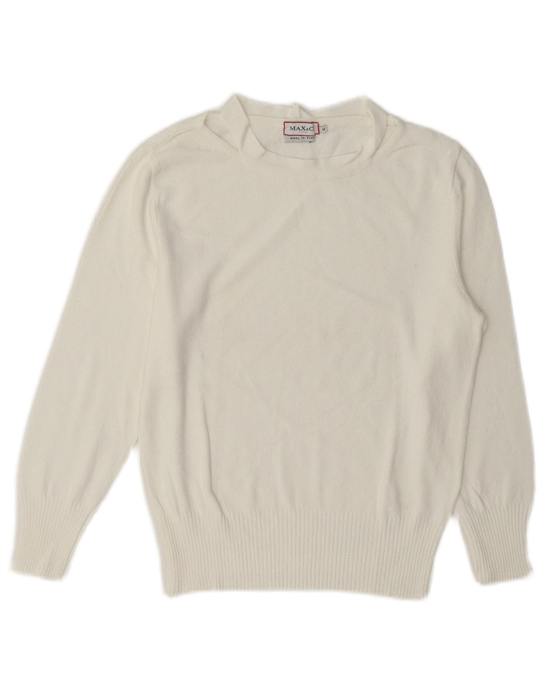 Max & Co. Pull col bateau pour femme UK 12 Blanc moyen