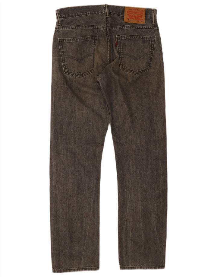 Levi's Jean Droit 513 Homme Gris W30 L30 Coton
