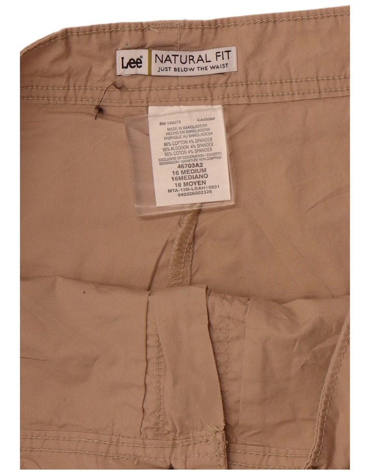 LEE Mini jupe-short pour femme US 16 2XL en coton marron