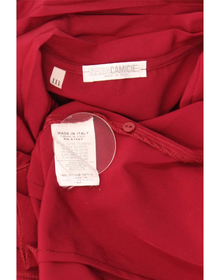 Naracamicie Chemisier Femme UK 44 Rouge Moyen Polyester