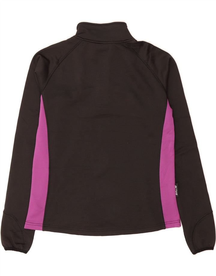 MOUNTAIN WAREHOUSE Womens Pullover Tracksuit Top UK 12 Medium Black Vintage Mountain Warehouse and Second-Hand Mountain Warehouse from Messina Hembry 