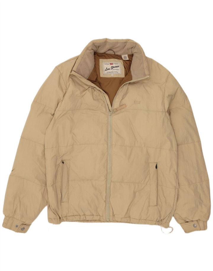 Levi's Veste Rembourrée Homme UK 38 Beige Moyen Polyamide