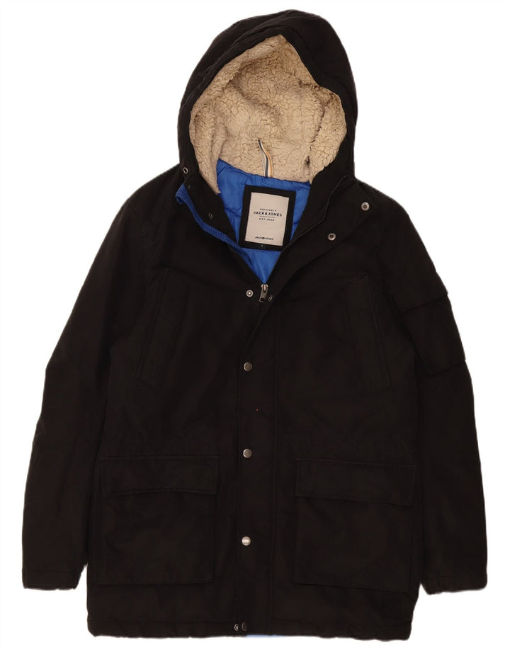 Jack & Jones Veste matelassée à capuche pour homme UK 36 Small Noir Polyester