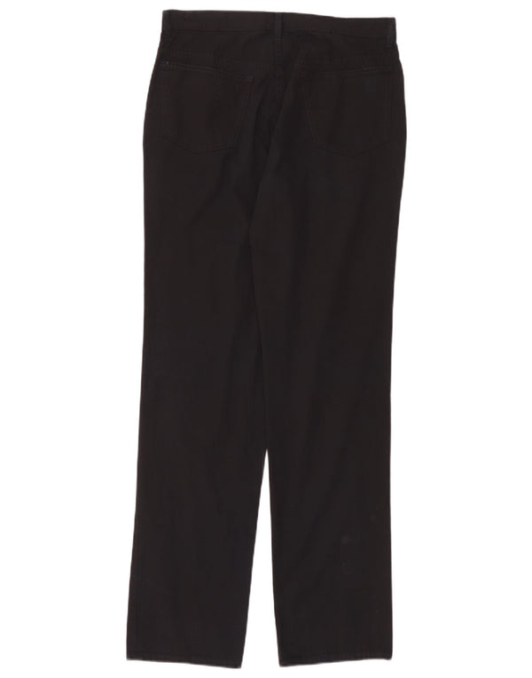 Trussardi Pantalon décontracté droit IT 50 Large W32 L34 Noir