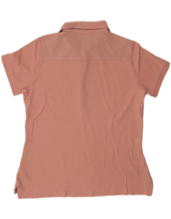 Barbour Polo Femme UK 14 Grand Coton Rose