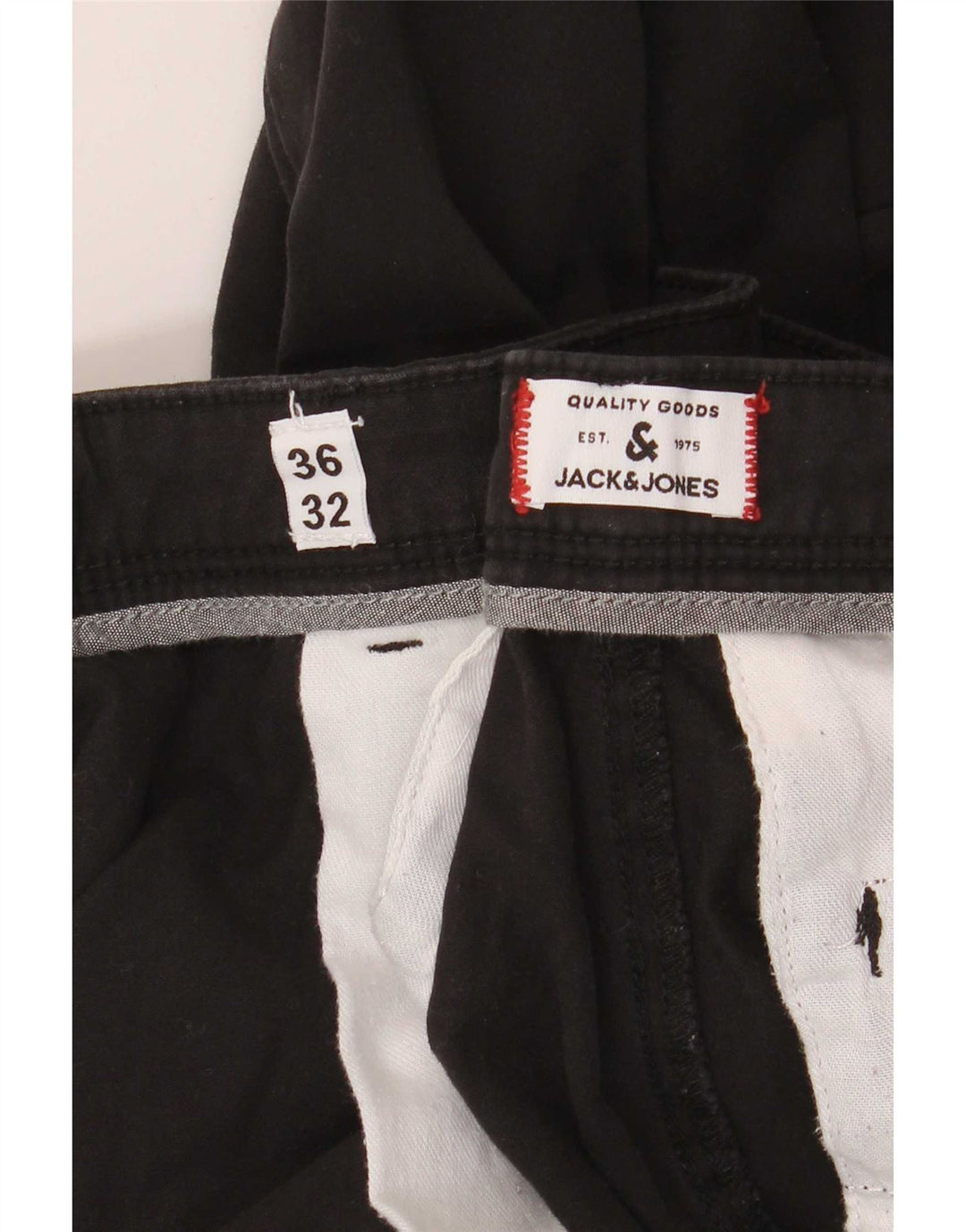 Jack & Jones Pantalon Chino Slim Homme W36 L32 Noir