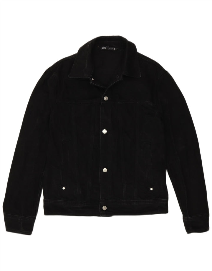 Zara Veste en jean pour homme UK 38 Coton noir moyen
