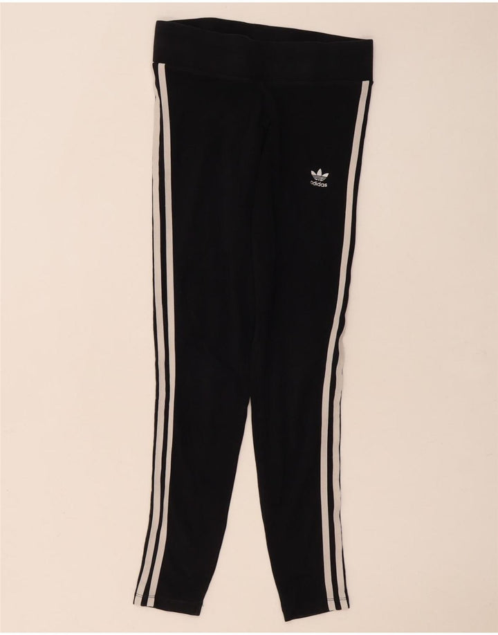 Adidas Leggings Femme UK 10 Petit Coton Noir
