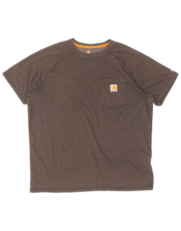 Carhartt T-shirt coupe décontractée pour hommes, grand, gris, coton
