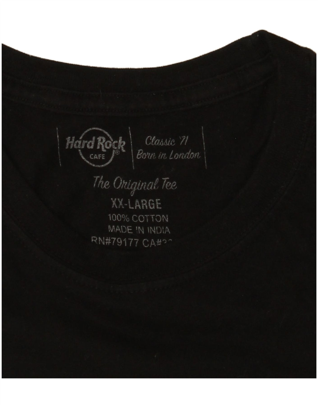 HARD ROCK CAFE T-shirt graphique Copenhague pour femme UK 20 2XL Noir