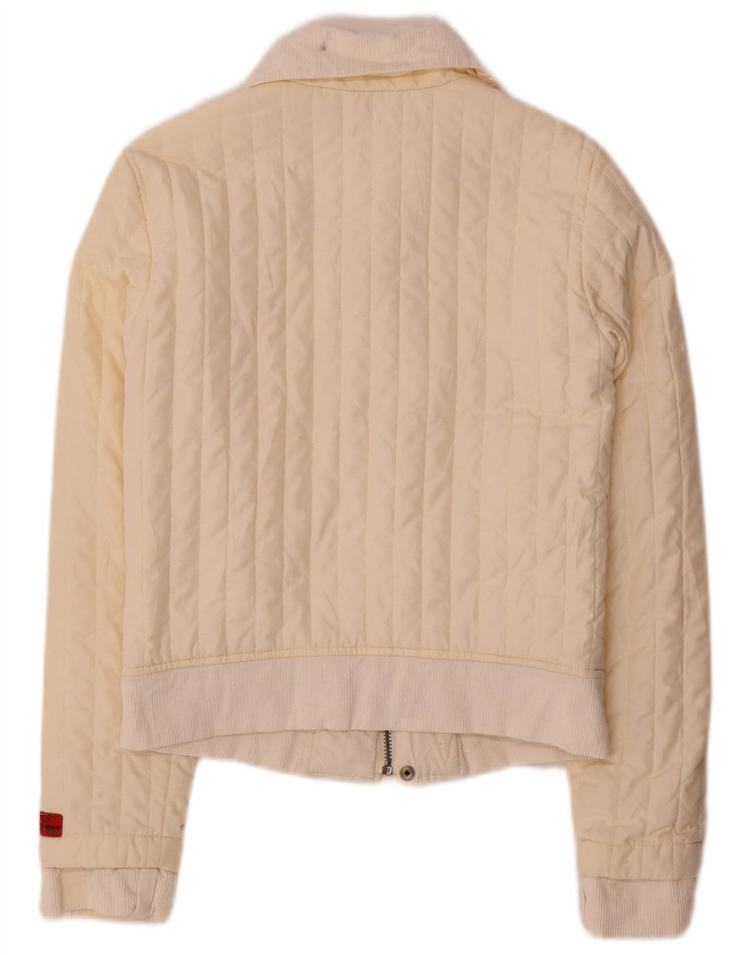 Veste matelassée Diesel pour femme UK 12 Medium Off White Polyester