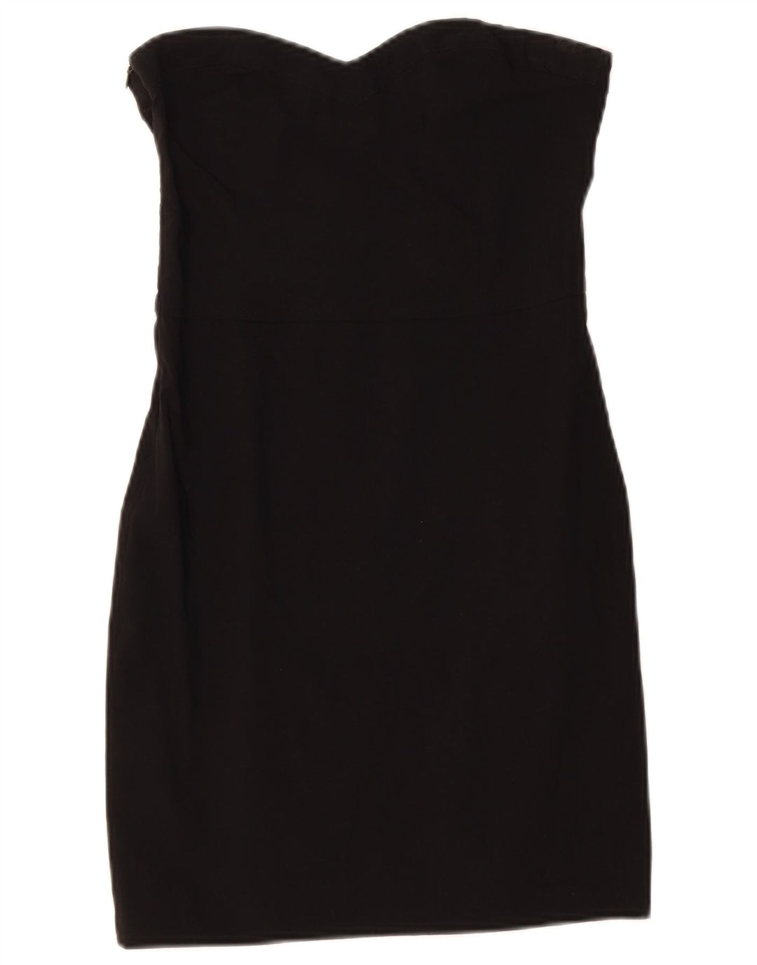 ZARA Womens Oversized Strapless Dress UK 16 Large Black Viscose