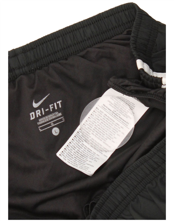 Nike Short de sport Dri Fit pour femme UK 14 Large Noir Polyester
