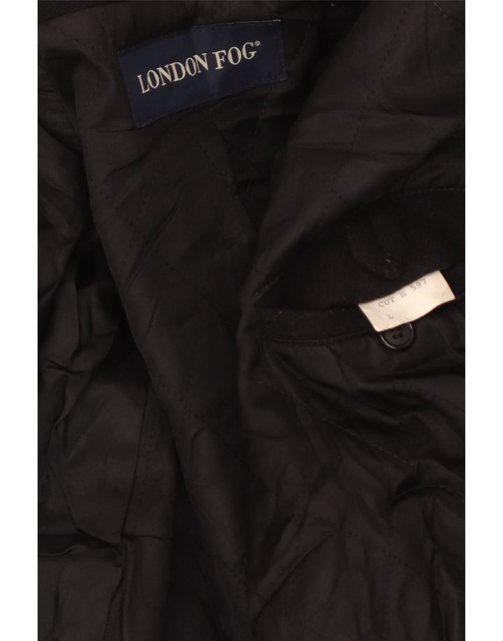 LONDON FOG Manteau surdimensionné pour homme UK 40 Large Noir