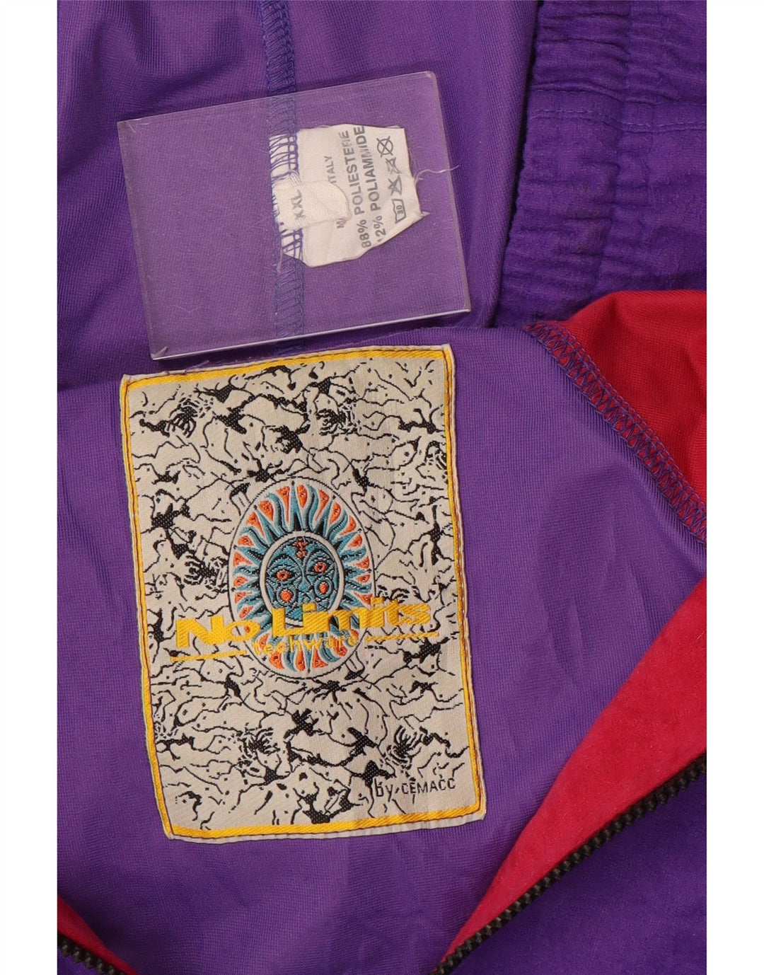 No Limits Pull à capuche pour homme Survêtement complet 2XL Violet Colourblock