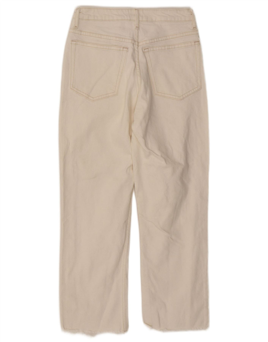 Topshop Jean droit femme W26 L24 coton blanc