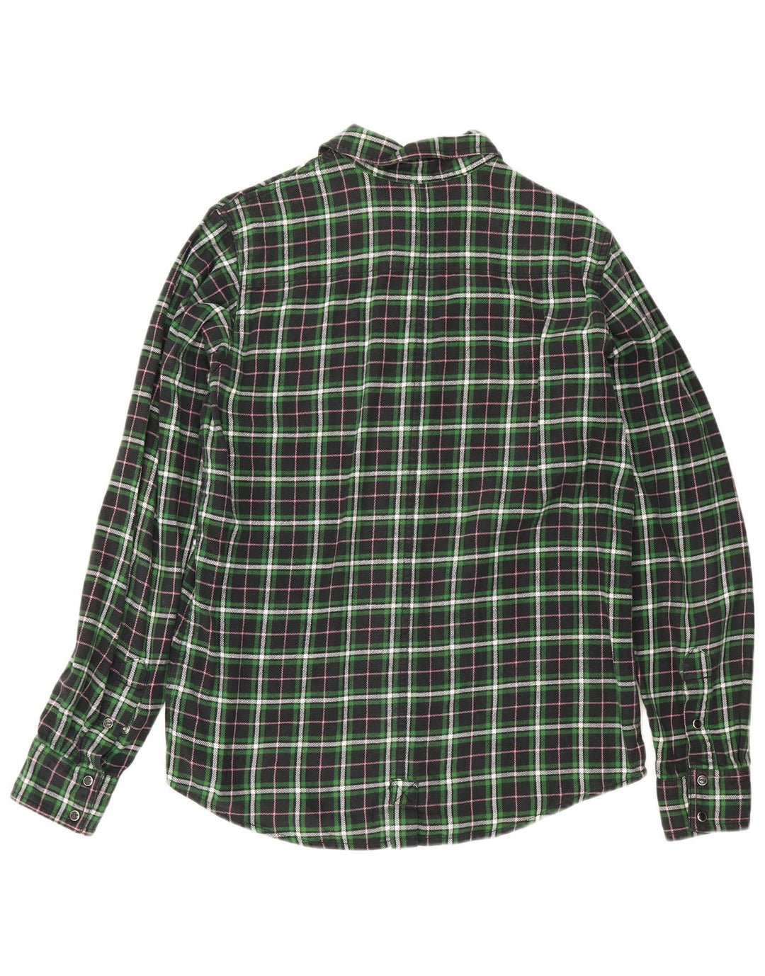 Dickies Chemise en flanelle pour homme en coton à grands carreaux verts