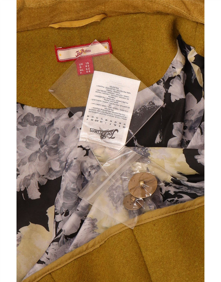 Joe Browns Veste blazer à 3 boutons pour femme UK 16 Large Kaki Laine