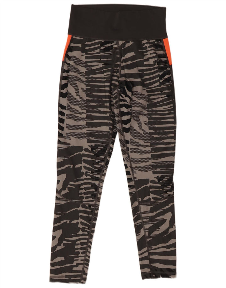 Adidas Climalite Leggings UK 12 Gris moyen imprimé animal pour femme