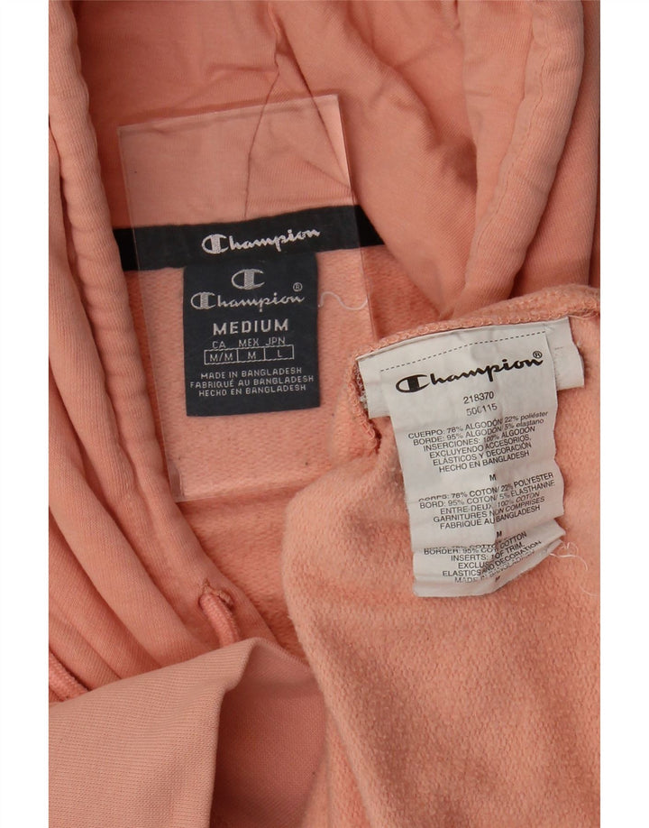 Champion Pull à Capuche Graphique Homme Rose Moyen Coton