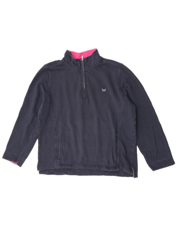 Crew Clothing Womens Oversized Sweatshirt Jumper UK 14 Large Navy Blue