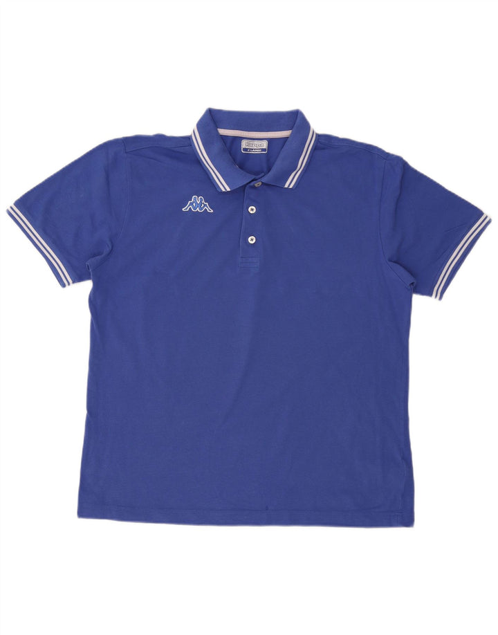 KAPPA Mens Polo Shirt XL Blue Cotton