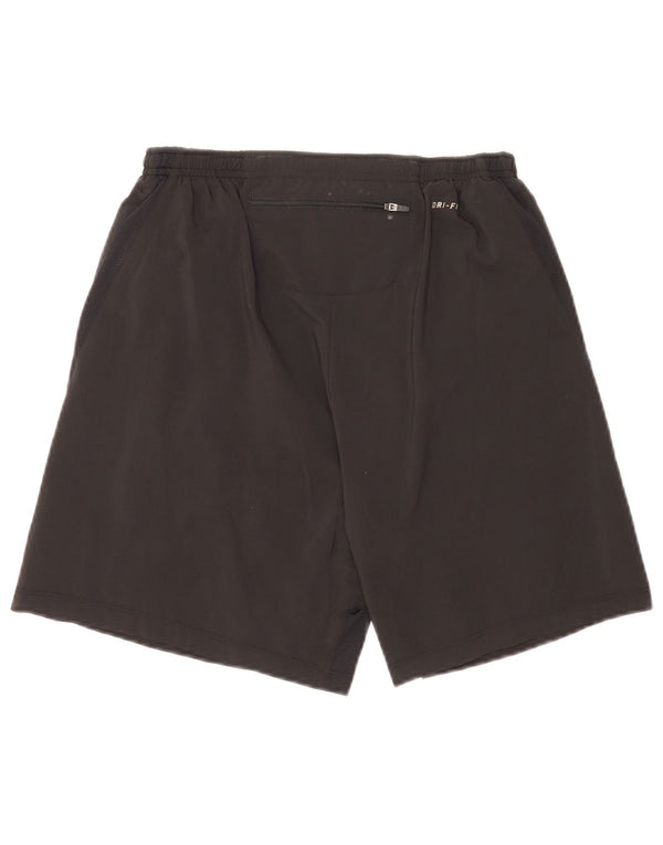 Nike Short de sport pour homme Noir moyen Polyester