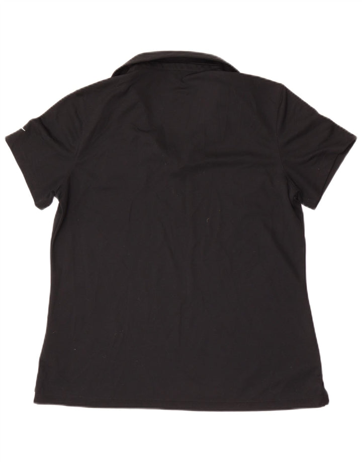 Polo Nike San Francisco pour femme UK 14 Large Noir Polyester