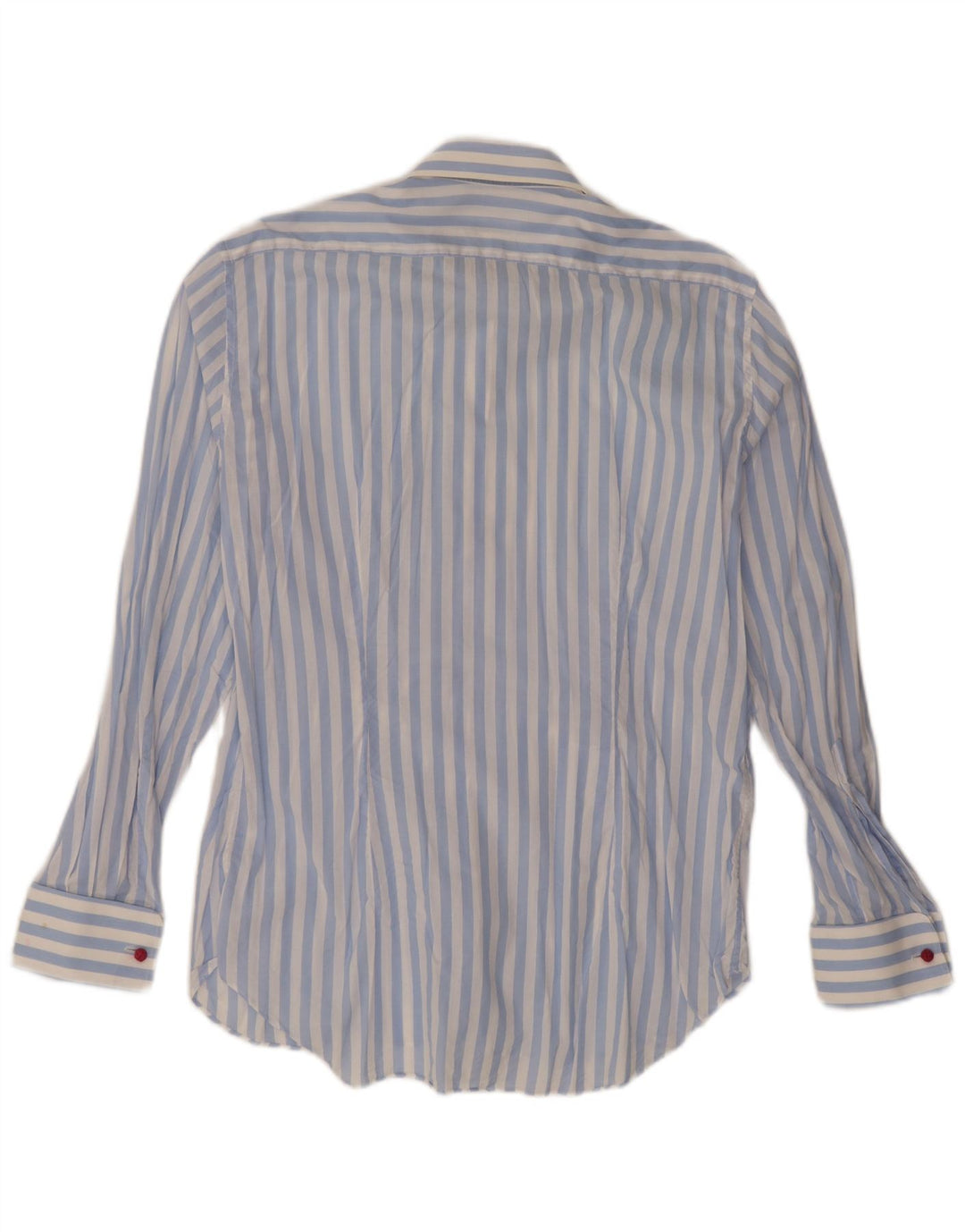 Chemise homme vintage Grand coton à fines rayures bleues