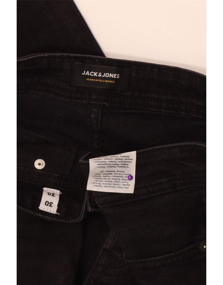 Jack & Jones Jean Slim GLENN W30 L30 Homme Noir Coton
