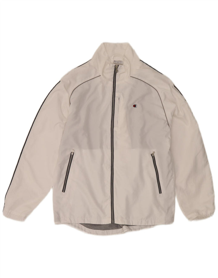 Champion Veste de survêtement pour homme Large Blanc Polyester