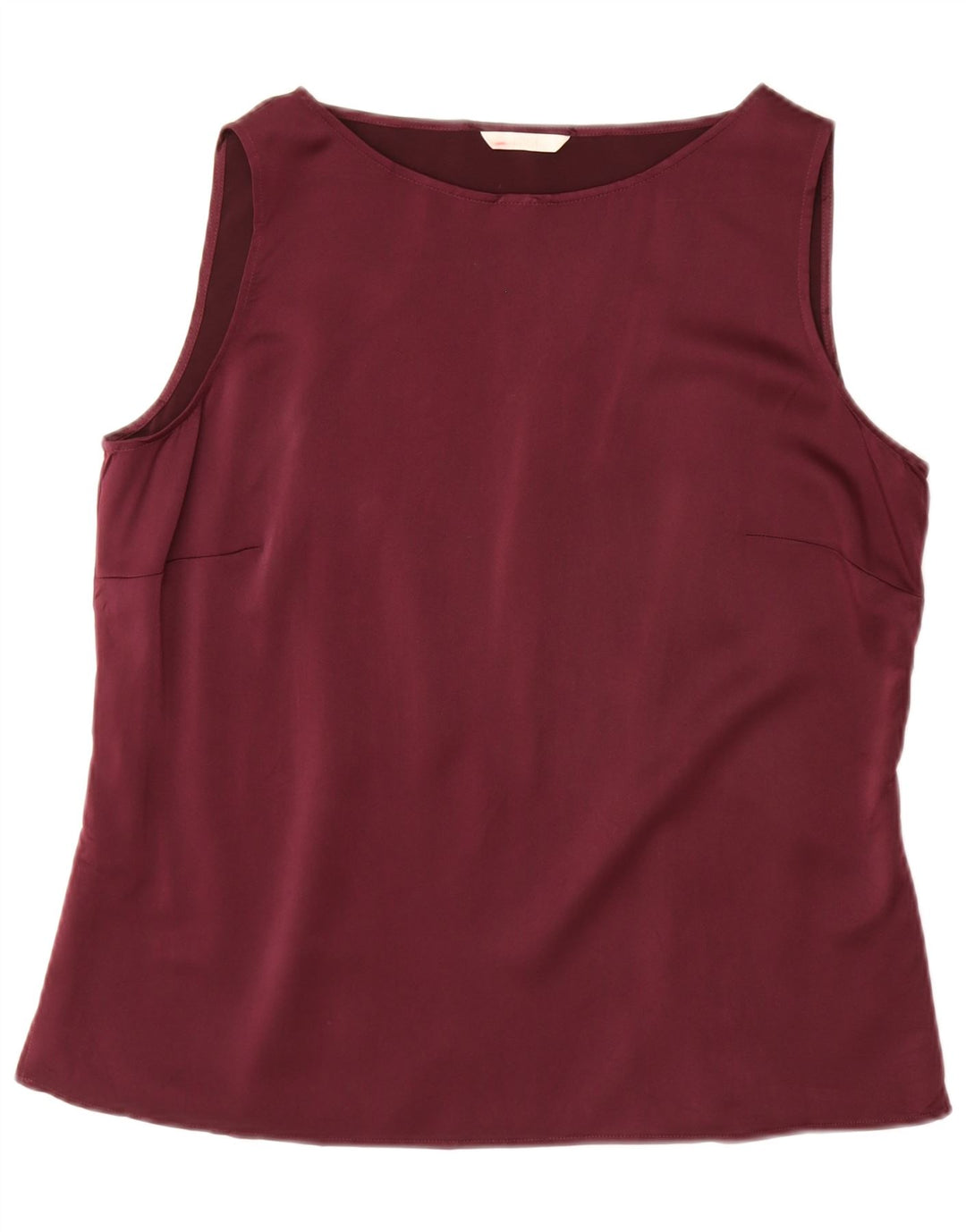 Marks & Spencer Chemisier sans manches pour femme UK 18 XL Bordeaux Polyester