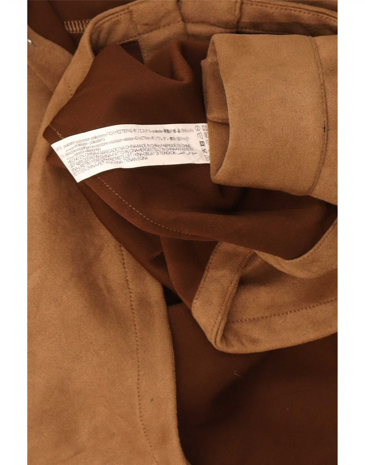 Zara Chemise À Capuche Lumberjack Homme Marron Moyen Polyester