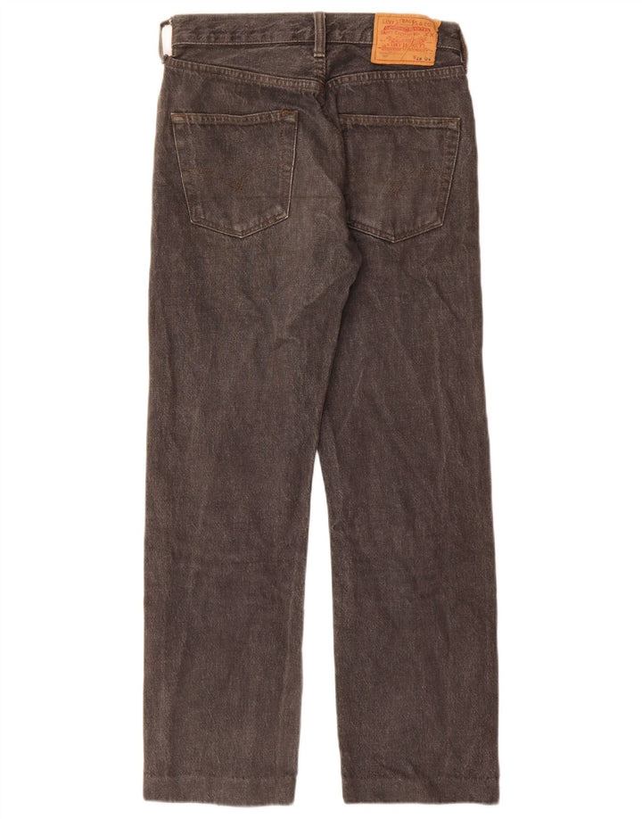 Levi's Jean Droit 501 Homme W28 L28 Gris Coton