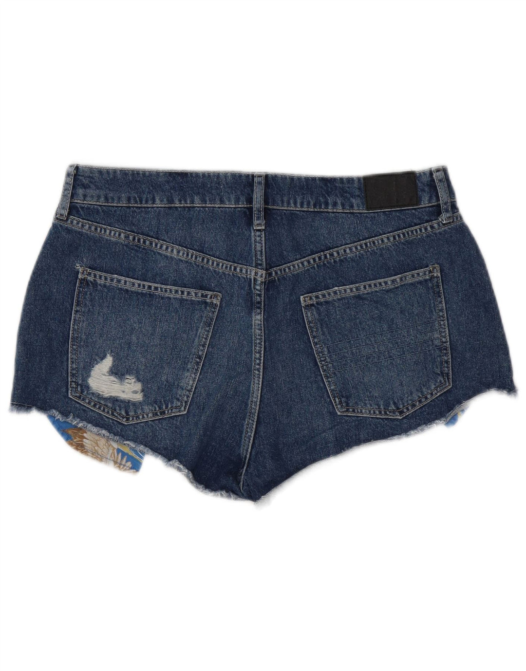 SUPERDRY Short en jean vieilli W32 pour femme en coton bleu moyen