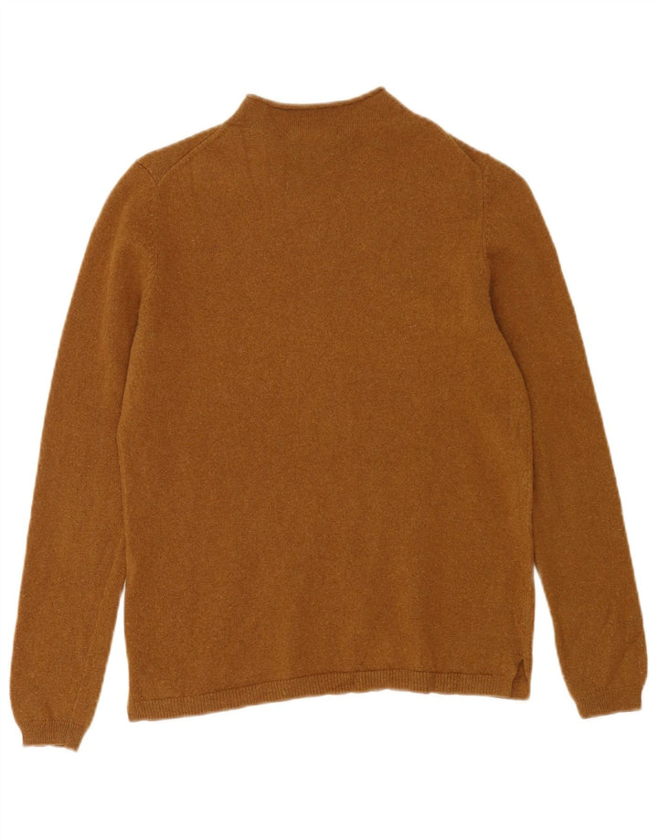 Massimo Dutti Pull col roulé pour femme UK 10 Petite laine marron