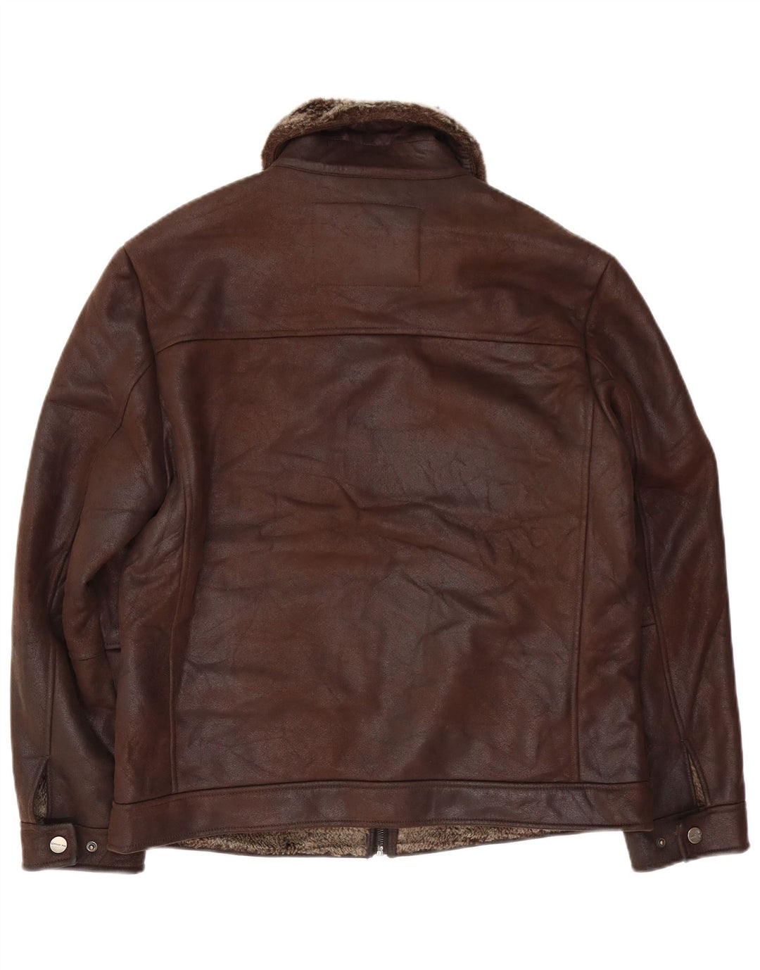 London Fog Veste Sherpa Heritage pour Homme UK 38 Acrylique Marron Moyen