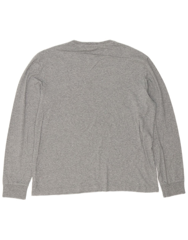 Polo Ralph Lauren Haut ajusté personnalisé à manches longues pour homme, grand gris moucheté