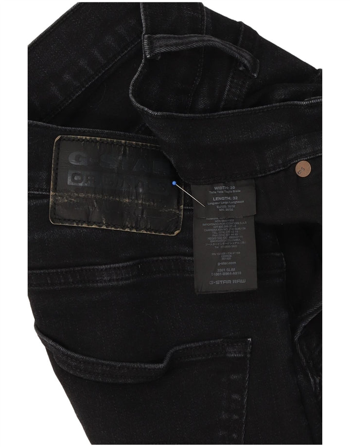 G-Star Jean Slim 3301 Homme W30 L32 Noir