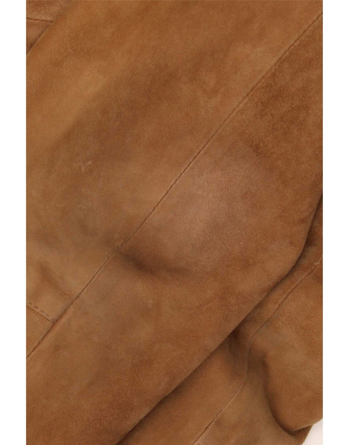 veste en daim homme vintage IT 48 cuir marron moyen