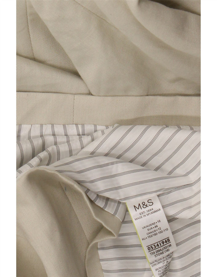 Marks & Spencer Veste blazer croisée pour femme UK 16 Large Beige
