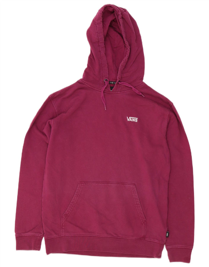 Vans Pull à capuche pour homme en coton bordeaux moyen