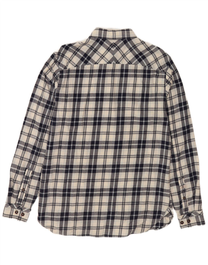 Timberland Chemise Regular Fit Flanelle Homme Bleu Moyen Carreaux Coton