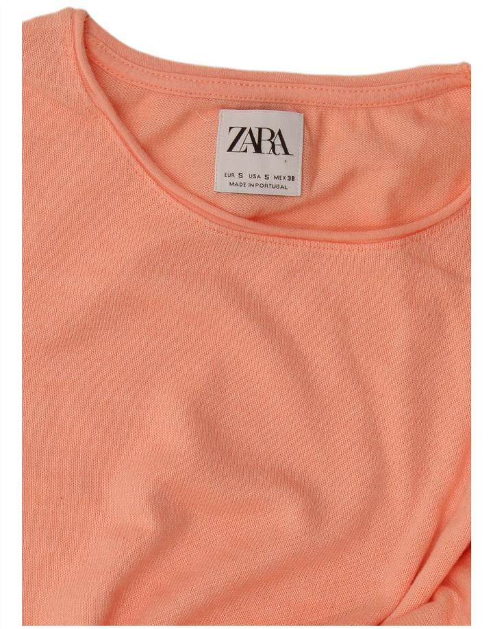 Zara T-shirt surdimensionné pour femme UK 10 Petit Rose