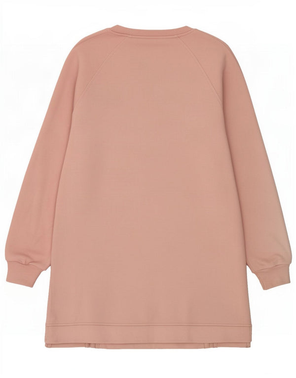 Marks & Spencer Robe pull sweat-shirt pour femme UK 12 coton rose moyen